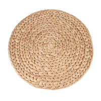 Kruhová prostírání z vodního hyacintu 38 cm – přírodní prostírání na stůl